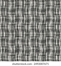 Monochrome Grain Textured Check Pattern