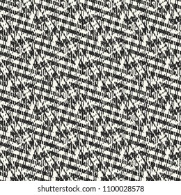 Monochrome Grain Textured Checked Pattern