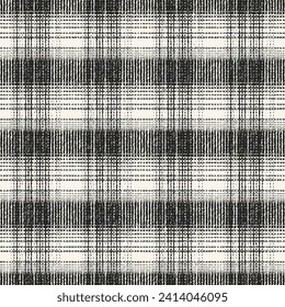 Monochrome Grain Textured Checked Pattern