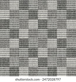 Monochrome Grain Textured Checked Pattern