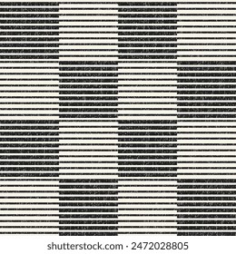 Monochrome Grain Textured Checked Pattern