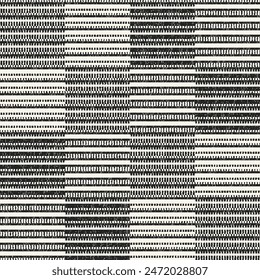Monochrome Grain Textured Checked Pattern