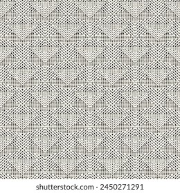 Monochrome Grain Textured Geometric Pattern