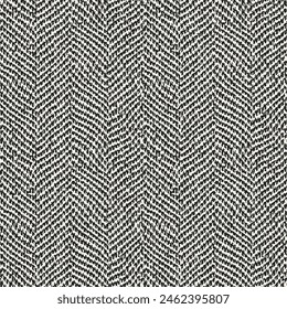 Monochrome Grain Textured Herringbone Pattern