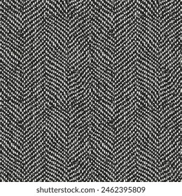 Monochrome Grain Textured Herringbone Pattern