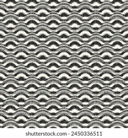 Monochrome Grain Textured Wave Pattern