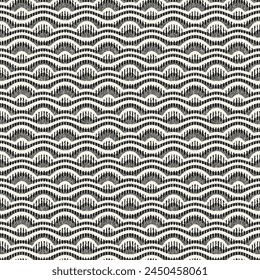 Monochrome Grain Textured Wave Pattern