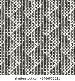 Monochrome Grain Textured Zigzag Pattern