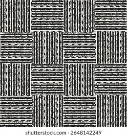 Monochrome Grain Tile Check Pattern