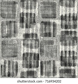 Monochrome Grain Tile Check Pattern