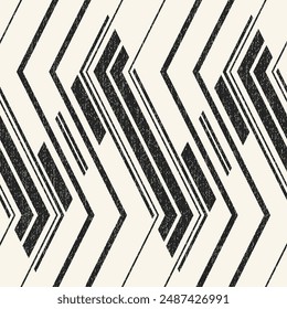 Patrón de zigzag variado de grano monocromo