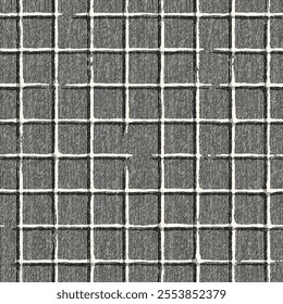 Monochrome Grain Windowpane Check Pattern