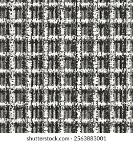 Monochrome Grain Windowpane Check Pattern