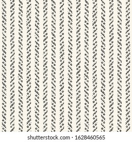 Monochrome Grained Textured Striped Pattern.
