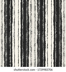 Monochrome Grained Textured Variegated Striped Pattern