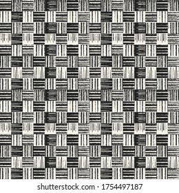 Monochrome Grained Textured Variegated Tile Checkered Pattern