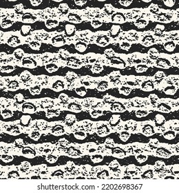 Monochrome Granite Textured Striped Pattern