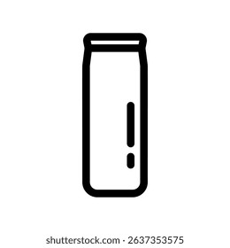 Monochrome Graphic of an Insulated Drink Flask, Slim Design