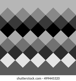 Monochrome grayscale geometric pattern, background. Seamlessly repeatable.