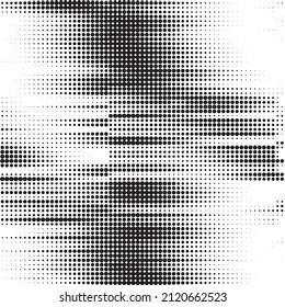 Monochrome, Graustufenstruktur mit Retro-Halbtoneffekt, Muster. schwarz gepunkteter Hintergrund. Verwendung für Overlay, Bürsten, Schatten oder Montage. Einziger, transparenter Hintergrund.
