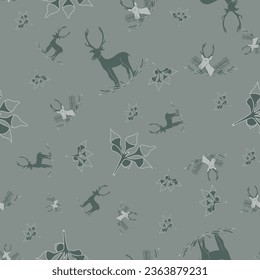 Monochrome green kaki pattern backgrounds lake life 