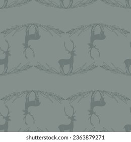 Monochrome green kaki pattern backgrounds lake life 