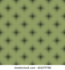 Monochrome green seamless pattern with diamonds