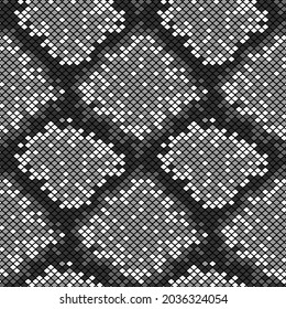 monochrome grey snake skin seamless pattern