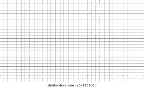 A monochrome grid pattern with horizontal dashed lines and small dots at intersections.