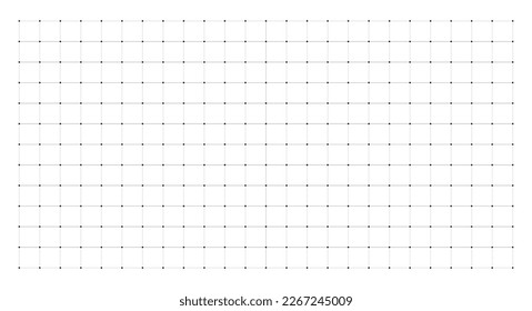 Monochrome grid of squares. Geometric simple scheme with milimeters for mathematical engineering and calculations with vector drawing