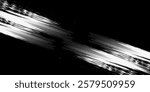 Monochrome Grunge Background. Abstract Black and White Texture with Scratched Lines, Spots and Blobs for Banner, Card, Wallpaper. Trendy Rough Halftone Pattern with Different Elemen