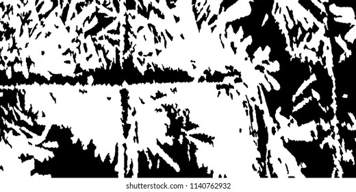 Monochrome Grunge Background. Abstract Black and White Texture with Scratched Lines, Spots, Blobs for Web Application. Modern Vector Halftone Texture, Monochrome Grunge Pattern for your Design. 