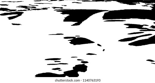 Monochrome Grunge Background. Abstract Black and White Texture with Scratched Lines, Spots, Blobs for Web Application. Modern Vector Halftone Texture, Monochrome Grunge Pattern for your Design. 