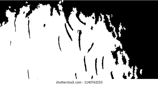 Monochrome Grunge Background. Abstract Black and White Texture with Scratched Lines, Spots, Blobs for Web Application. Trendy Vector Halftone Texture, Monochrome Grunge Pattern for your Design. 