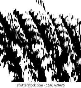 Monochrome Grunge Background. Abstract Black and White Texture with Scratched Lines, Spots, Blobs for Web Application. Trendy Vector Halftone Texture, Monochrome Grunge Pattern for your Design. 