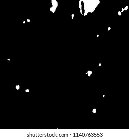 Monochrome Grunge Background. Abstract Black and White Texture with Scratched Lines, Spots, Blobs for Web Application. Modern Vector Halftone Texture, Monochrome Grunge Pattern for your Design. 