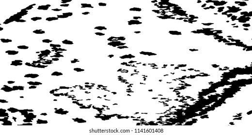 Monochrome Grunge Background. Abstract Black and White Texture with Scratched Lines, Spots, Blobs for Web Application. Retro Vector Halftone Texture, Monochrome Grunge Pattern for your Design. 