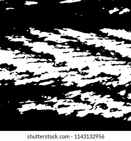 Monochrome Grunge Background. Abstract Black and White Texture with Scratched Lines, Spots, Blobs for Card, Print, Banner. Modern Vector Halftone Texture, Monochrome Grunge Pattern for your Design. 
