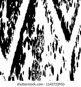 Monochrome Grunge Background. Abstract Black and White Texture with Scratched Lines, Spots, Blobs for Web Application. Trendy Vector Halftone Texture, Monochrome Grunge Pattern for your Design. 