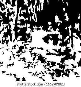 Monochrome Grunge Background. Abstract Black and White Texture with Scratched Lines, Spots and Blobs for Web Applications, Wallpaper, Print. Retro Rough Halftone Pattern with Different Elements.