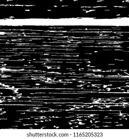 Monochrome Grunge Background. Abstract Black and White Texture with Scratched Lines, Spots and Blobs for Web Applications, Banner, Card. Modern Rough Halftone Pattern with Different Elements.