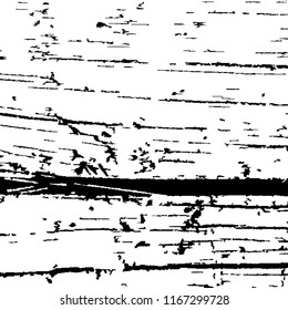 Monochrome Grunge Background. Abstract Black and White Texture with Scratched Lines, Spots and Blobs for Print, Card, Banner. Modern Rough Halftone Background with Different Elements.