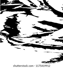 Monochrome Grunge Background. Abstract Black and White Texture with Scratched Lines, Spots and Blobs for Banner, Card, Wallpaper. Vintage Rough Halftone Background with Different Elements.