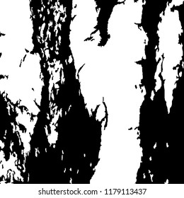 Monochrome Grunge Background. Abstract Black and White Texture with Scratched Lines, Spots and Blobs for Wallpaper, Print, Card. Modern Rough Halftone Pattern with Different Elements.