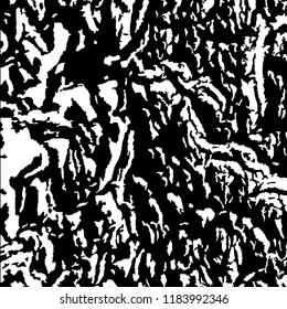Monochrome Grunge Background. Abstract Black and White Texture with Scratched Lines, Spots and Blobs for Web Applications, Banner, Card. Modern Rough Halftone Background with Different Elements.