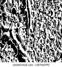 Monochrome Grunge Background. Abstract Black and White Texture with Scratched Lines, Spots and Blobs for Card, Print, Mobile Applications. Retro Rough Halftone Background with Different Elements.