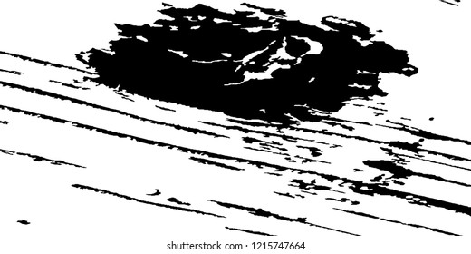 Monochrome Grunge Background. Abstract Black and White Texture with Scratched Lines, Spots and Blobs for Web Applications, Wallpaper, Print. Vintage Rough Halftone Pattern with Different Elements.