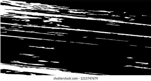 Monochrome Grunge Background. Abstract Black and White Texture with Scratched Lines, Spots and Blobs for Print, Card, Banner. Vintage Rough Halftone Pattern with Different Elements.