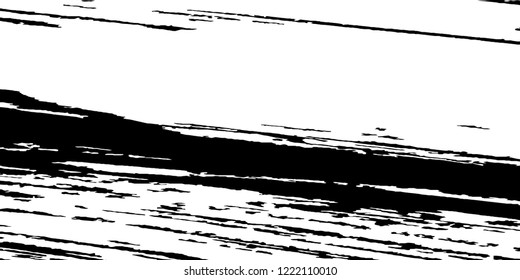 Monochrome Grunge Background. Abstract Black and White Texture with Scratched Lines, Spots and Blobs for Web Applications, Wallpaper, Print. Trendy Rough Halftone Background with Different Elements.