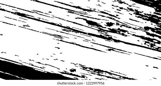 Monochrome Grunge Background. Abstract Black and White Texture with Scratched Lines, Spots and Blobs for Banner, Card, Wallpaper. Modern Rough Halftone Pattern with Different Elements.
